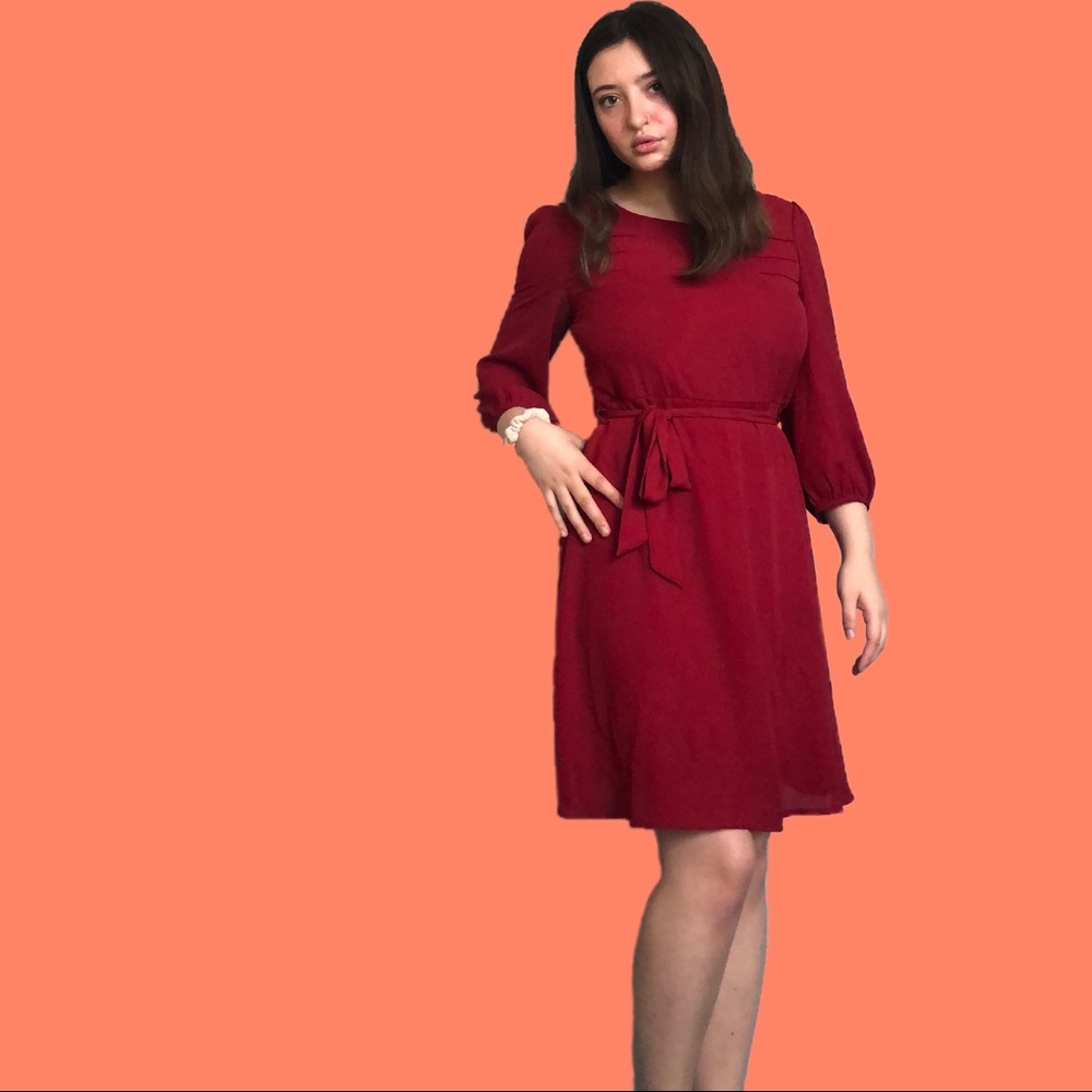 Beautiful Cocolove Red Midi Dress